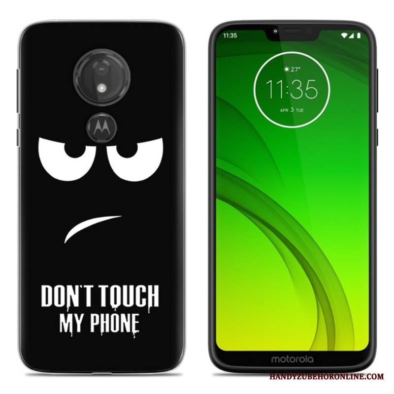 Moto G7 Play Miękki Etui Na Telefon Futerał Czarny Kreatywne Silikonowe Osobowość