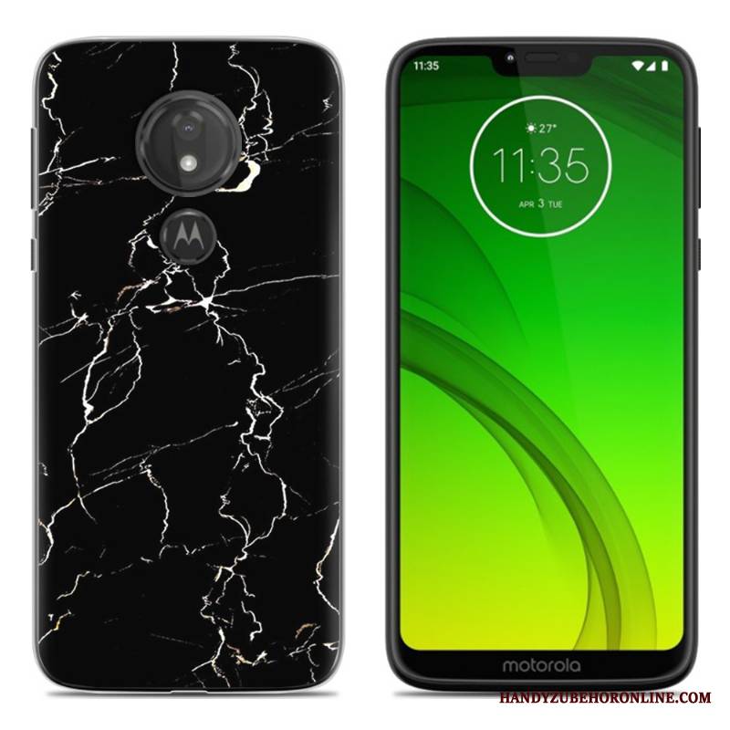 Moto G7 Play Miękki Etui Na Telefon Futerał Czarny Kreatywne Silikonowe Osobowość