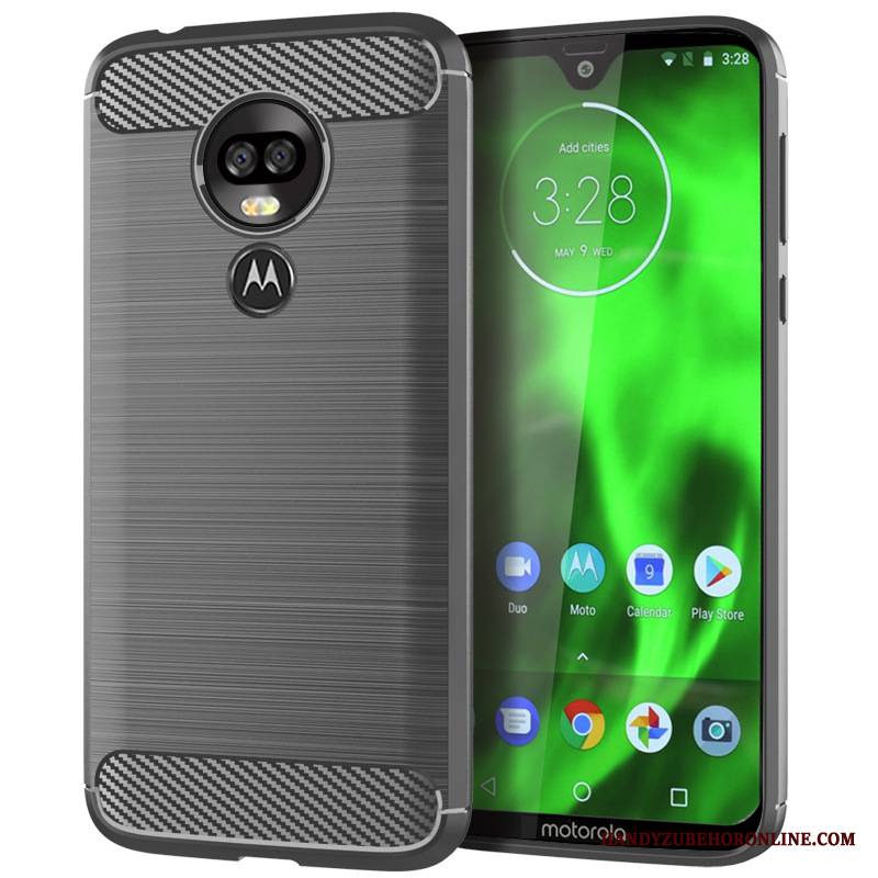 Moto G7 Plus Futerał Ochraniacz Jedwab Etui Na Telefon Miękki Wzór Anti-fall Silikonowe