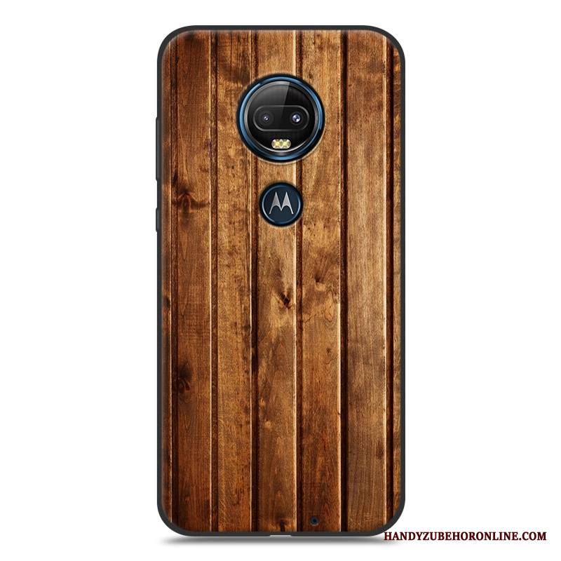 Moto G7 Plus Ochraniacz Miękki Etui Na Telefon Kreatywne Proste Szary Futerał