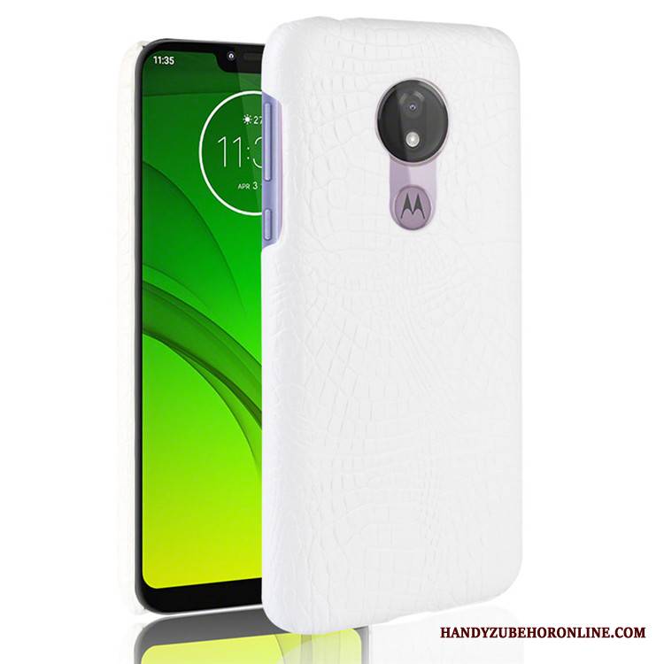 Moto G7 Power Futerał Etui Biały Kreatywne Biznes Telefon Komórkowy Etui Na Telefon