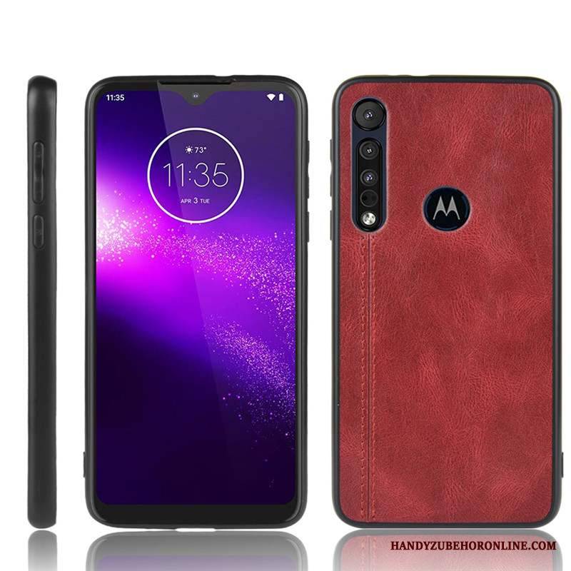 Moto G8 Plus Futerał Etui Na Telefon Ochraniacz Czerwony Lekki I Cienki Anti-fall