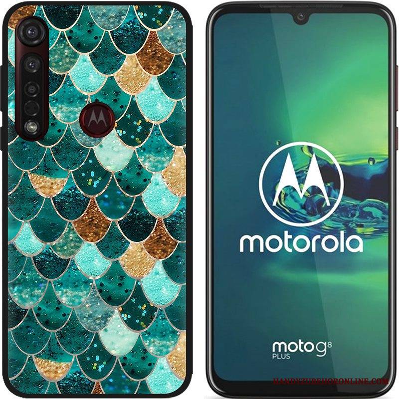 Moto G8 Plus Futerał Kreatywne Nubuku Gorąca Sprzedaż Czarny Kolor Różowe Kreskówka