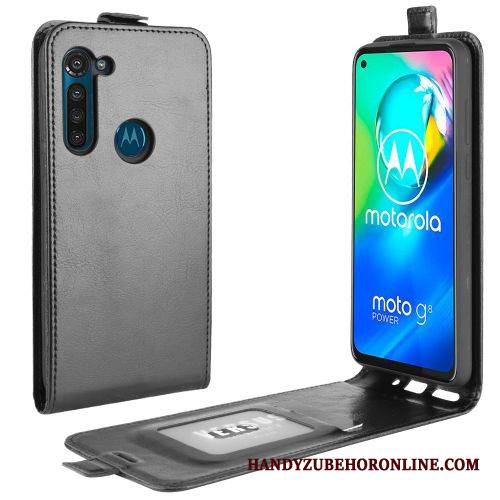 Moto G8 Power Futerał Tendencja Czarny Etui Ochraniacz Portfel Pokrowce Etui Na Telefon