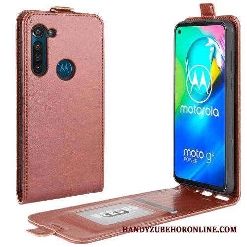 Moto G8 Power Futerał Tendencja Czarny Etui Ochraniacz Portfel Pokrowce Etui Na Telefon