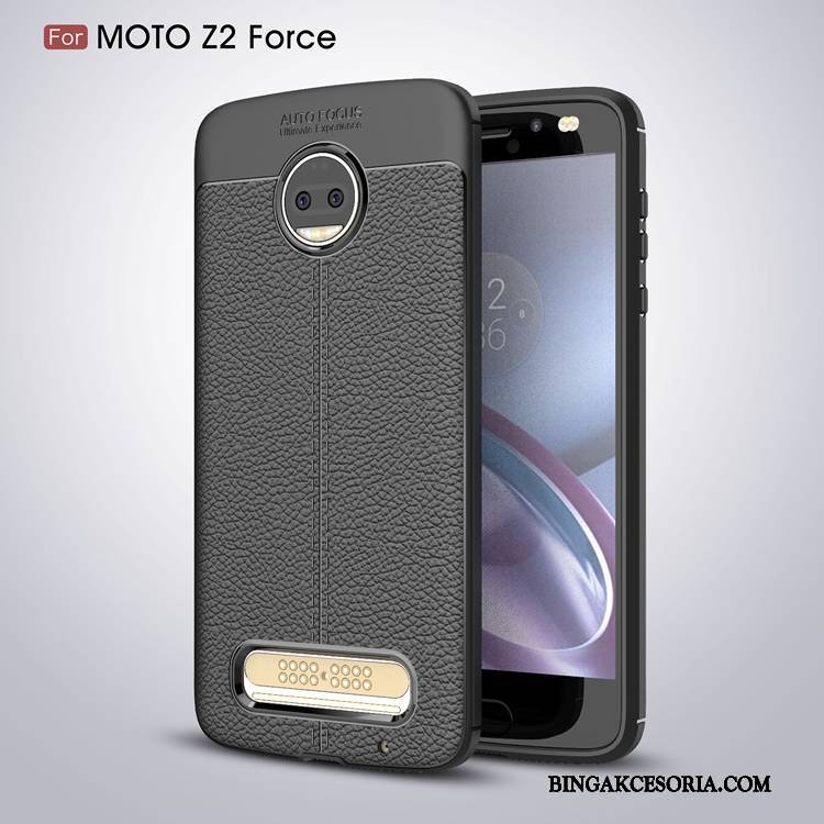 Moto Z2 Force Edition Miękki Czerwony All Inclusive Futerał Etui Ochraniacz Anti-fall