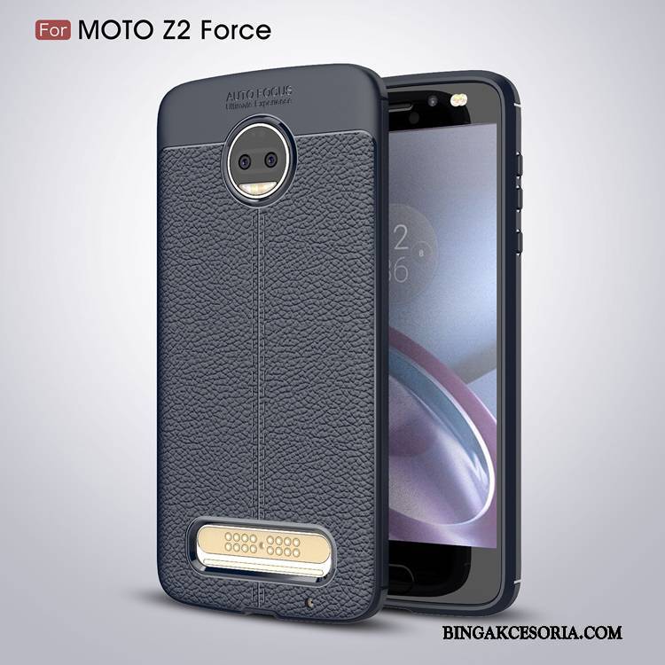 Moto Z2 Force Edition Miękki Czerwony All Inclusive Futerał Etui Ochraniacz Anti-fall