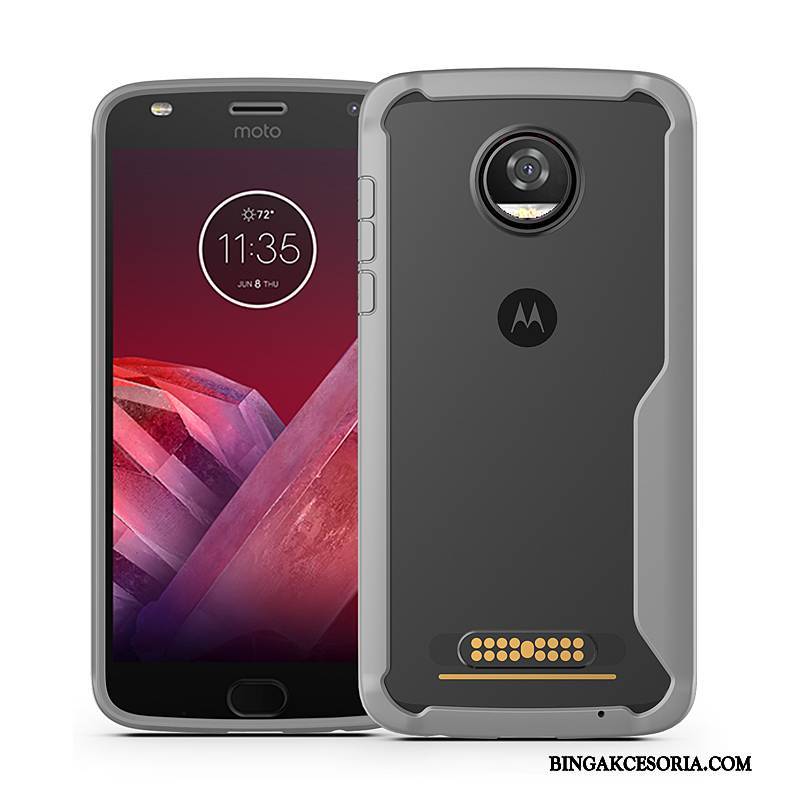 Moto Z2 Play Futerał Miękki All Inclusive Balon Przezroczysty Czerwony Ochraniacz Biznes