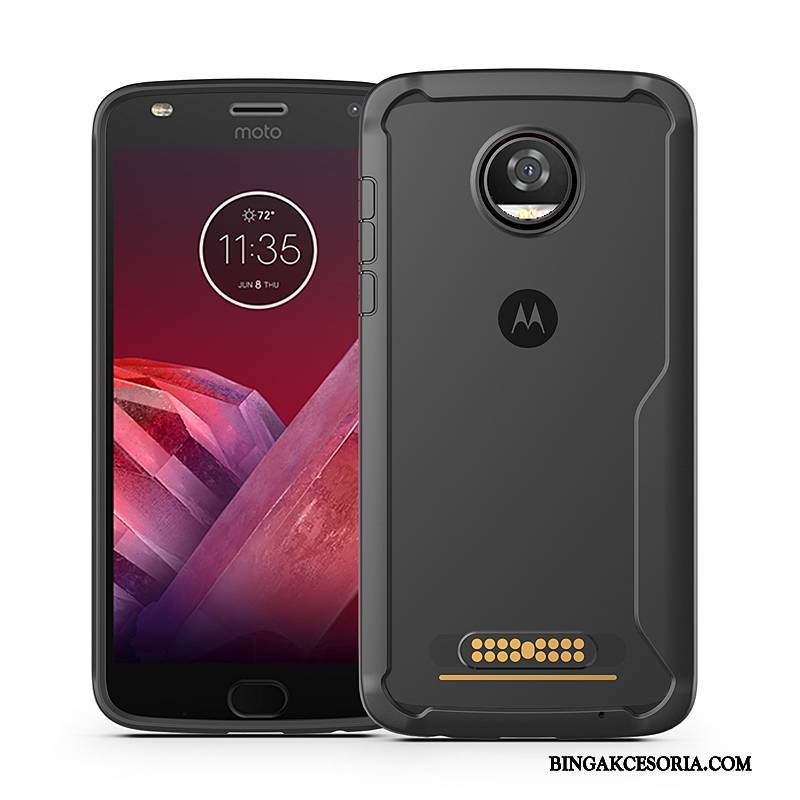 Moto Z2 Play Futerał Miękki All Inclusive Balon Przezroczysty Czerwony Ochraniacz Biznes