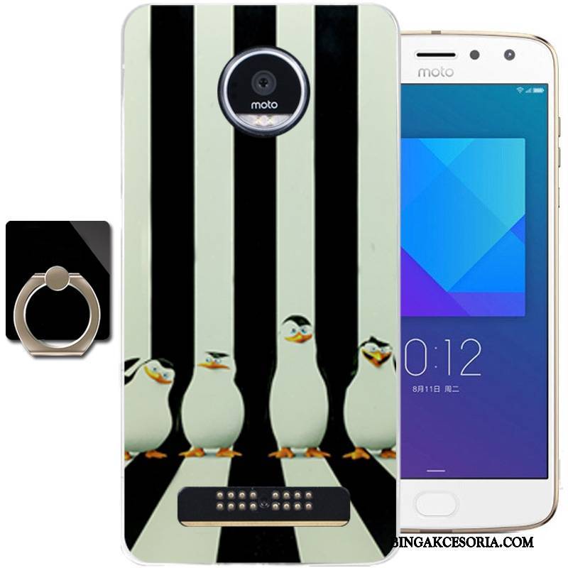 Moto Z2 Play Futerał Silikonowe Moda Świeży Ochraniacz Etui Na Telefon Niebieski All Inclusive