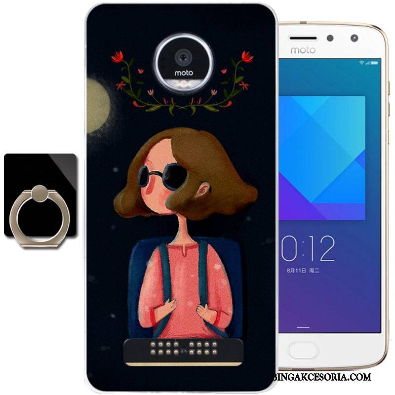 Moto Z2 Play Futerał Silikonowe Moda Świeży Ochraniacz Etui Na Telefon Niebieski All Inclusive