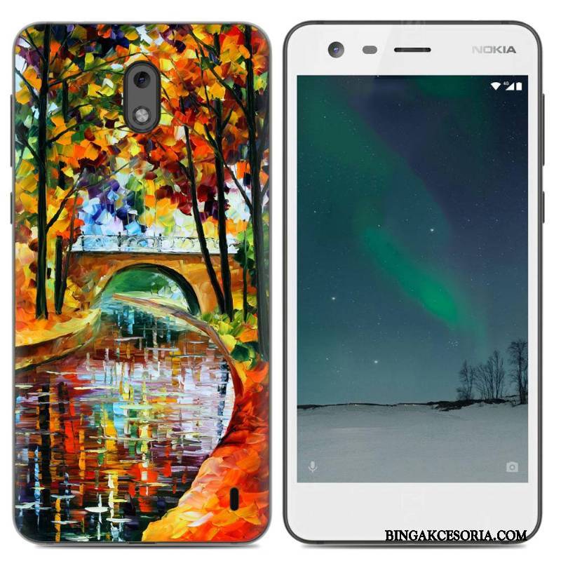 Nokia 2 Futerał Różowe Silikonowe Pu Tendencja Etui Miękki All Inclusive