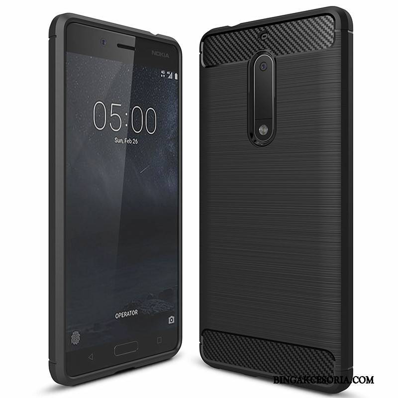 Nokia 5 Etui Futerał Telefon Komórkowy All Inclusive Szary Silikonowe Miękki