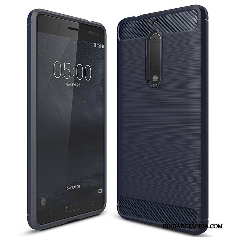 Nokia 5 Etui Futerał Telefon Komórkowy All Inclusive Szary Silikonowe Miękki