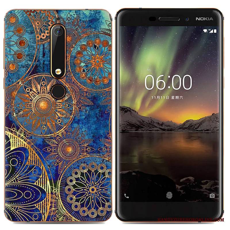 Nokia 6.1 Miękki Ochraniacz Etui Telefon Komórkowy Kolor Futerał Kreatywne