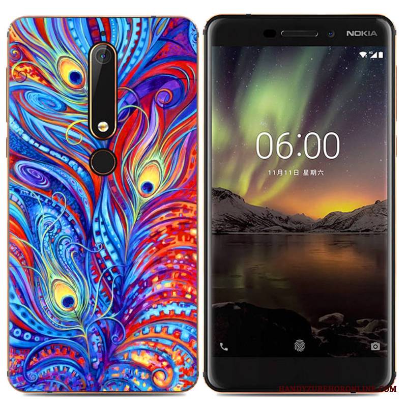 Nokia 6.1 Miękki Ochraniacz Etui Telefon Komórkowy Kolor Futerał Kreatywne