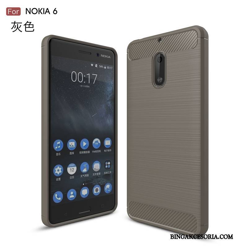 Nokia 6 Nowy Anti-fall Futerał Ochraniacz Etui Na Telefon Miękki Niebieski