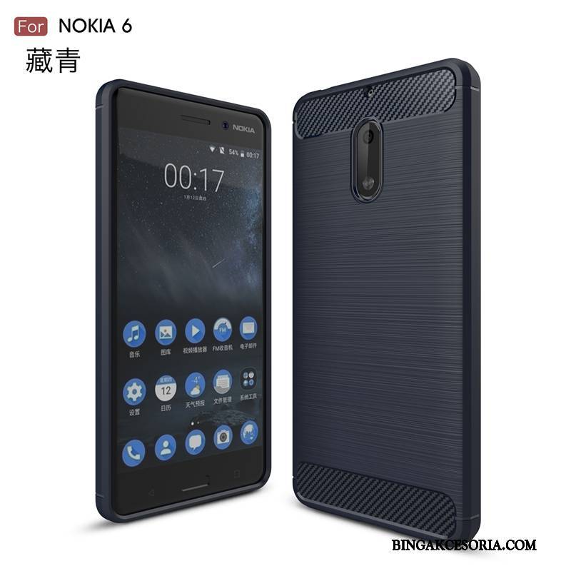 Nokia 6 Nowy Anti-fall Futerał Ochraniacz Etui Na Telefon Miękki Niebieski