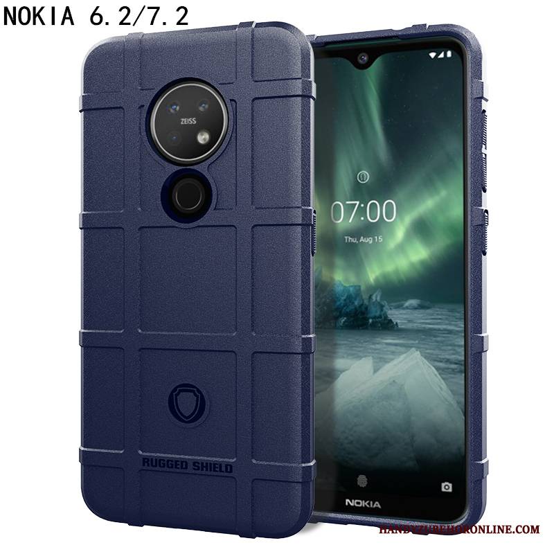 Nokia 7.2 Futerał All Inclusive Magnetyzm Czarny Nowy Ochraniacz Silikonowe Modna Marka