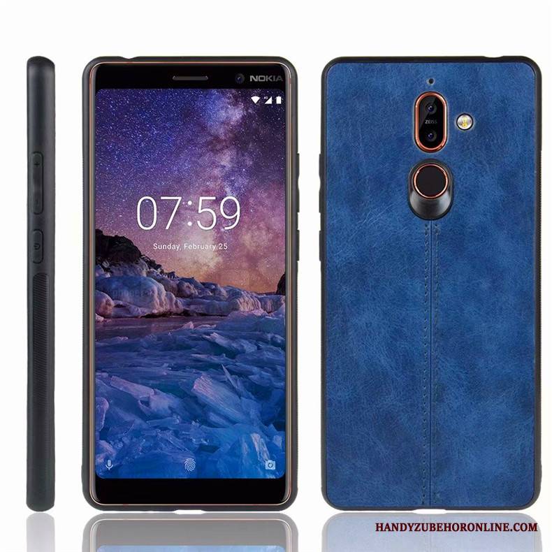 Nokia 7 Plus Etui Futerał Niebieski Ochraniacz Anti-fall Telefon Komórkowy Etui Na Telefon