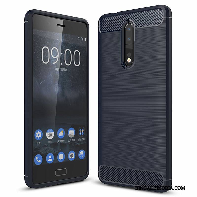 Nokia 8 All Inclusive Etui Na Telefon Ochraniacz Czerwony Miękki Włókno Futerał