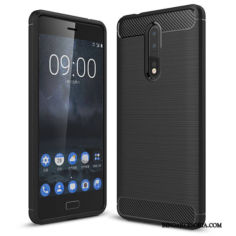 Nokia 8 All Inclusive Etui Na Telefon Ochraniacz Czerwony Miękki Włókno Futerał