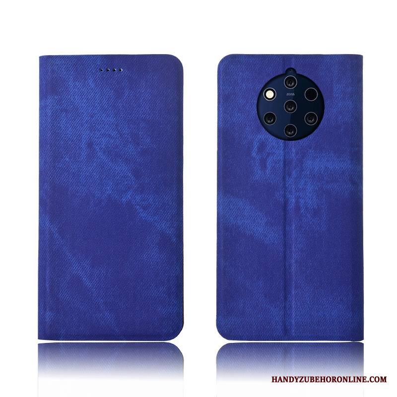 Nokia 9 Pureview Etui Na Telefon Telefon Komórkowy All Inclusive Denim Futerał Miękki Klapa