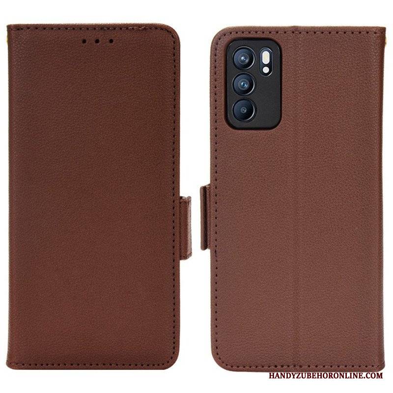 Obudowa Etui Na Telefon do Oppo Reno 6 5G Etui Folio Flap Double Nowe Kolory