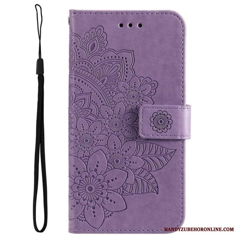 Obudowa Etui Na Telefon do Poco M4 5G z Łańcuch Paskowata Mandala