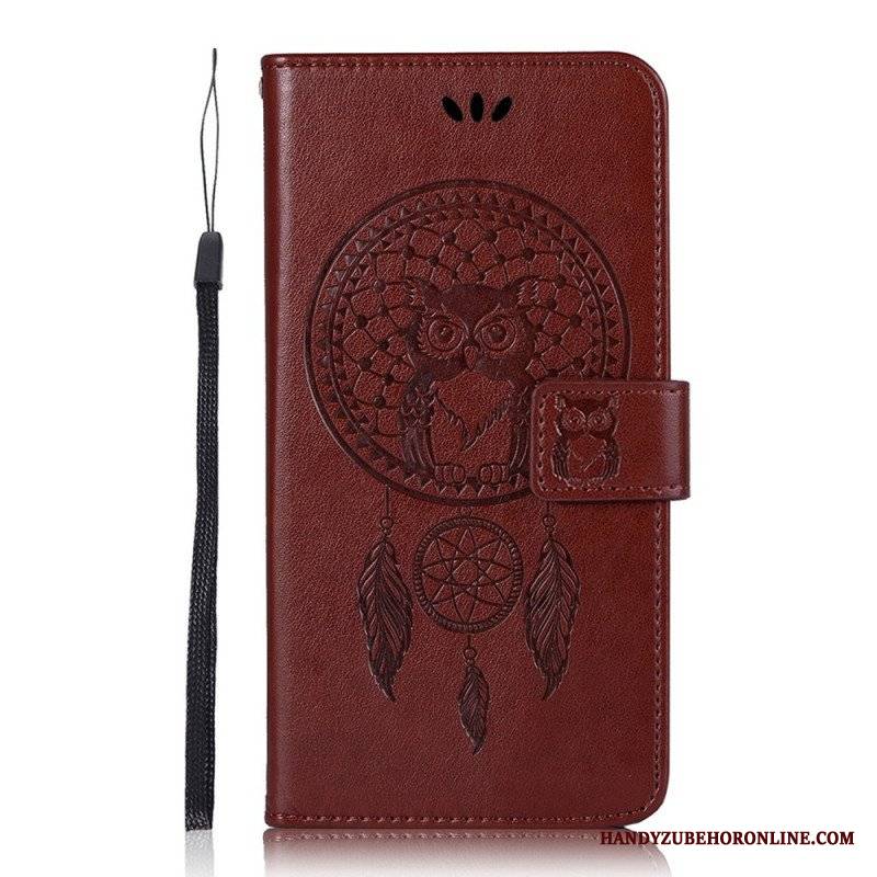 Obudowa Etui Na Telefon do Samsung Galaxy A13 5G / A04s Efekt Skóry Dream Catcher Sowa