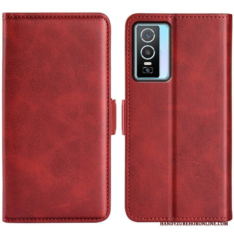 Obudowa Etui Na Telefon do Vivo Y76 5G Etui Folio Do Tego Podwójna Klapa