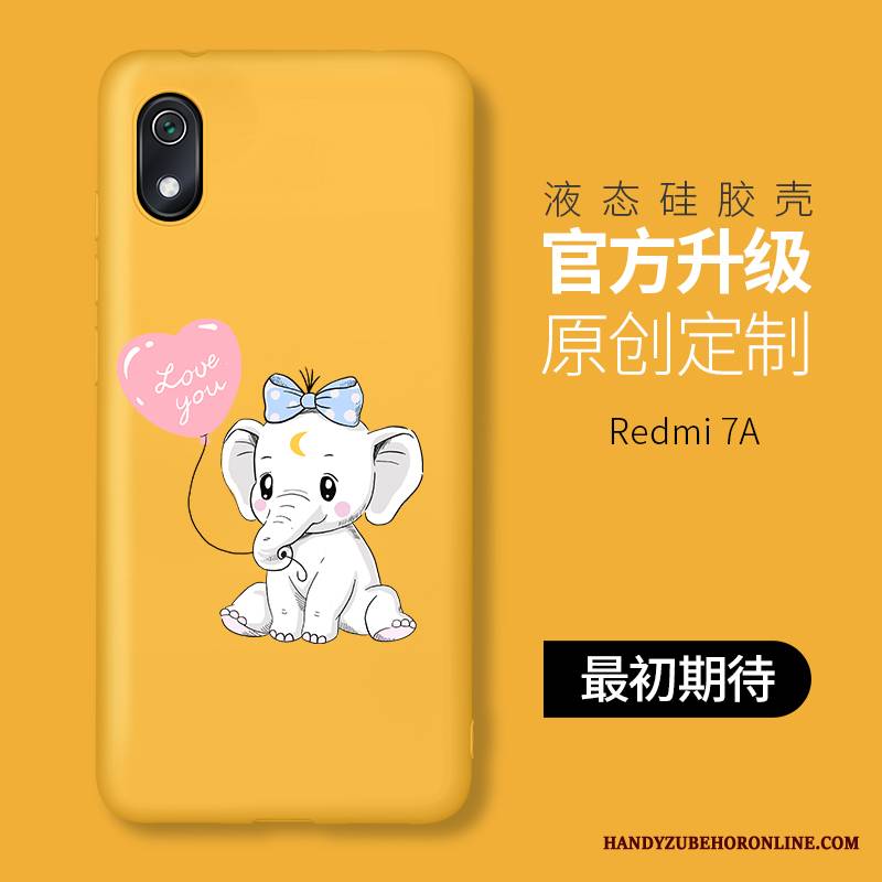 Redmi 7a Futerał Nubuku Anti-fall Osobowość Mały Różowe Kreatywne All Inclusive