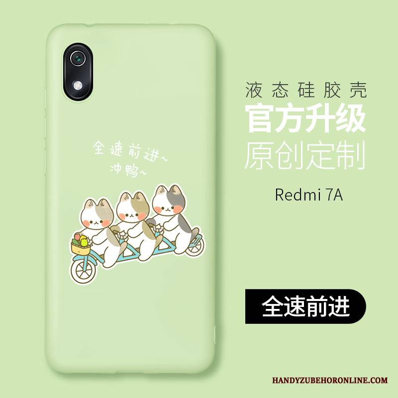 Redmi 7a Futerał Nubuku Anti-fall Osobowość Mały Różowe Kreatywne All Inclusive