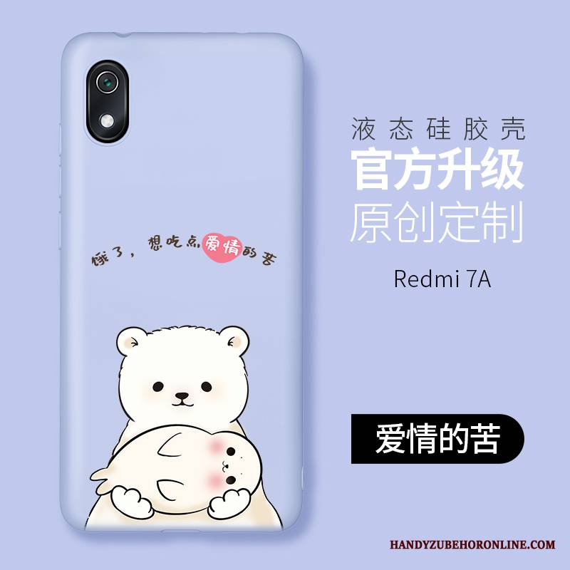 Redmi 7a Futerał Nubuku Anti-fall Osobowość Mały Różowe Kreatywne All Inclusive