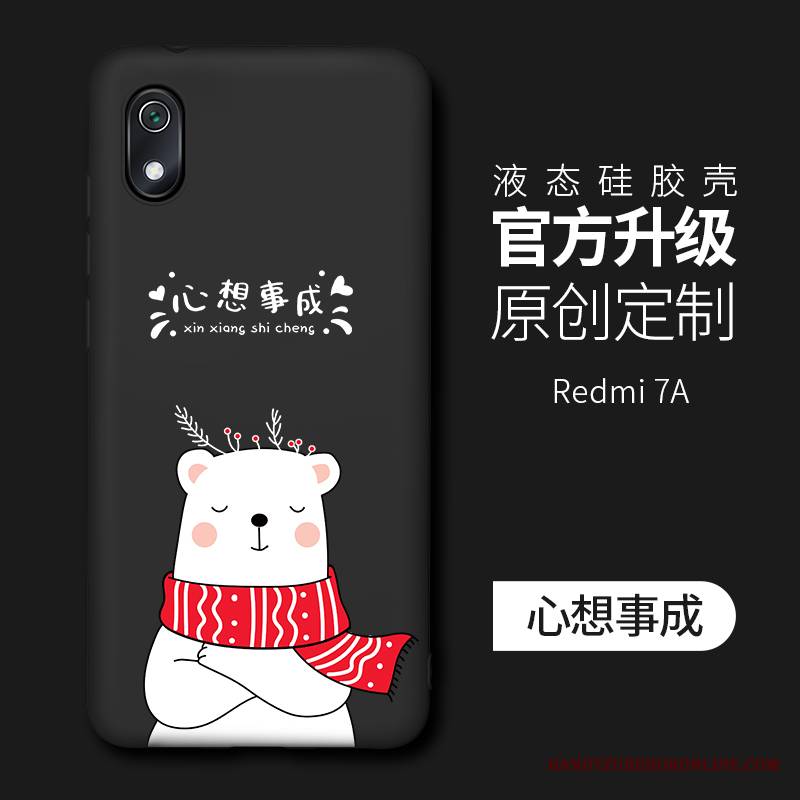 Redmi 7a Futerał Nubuku Anti-fall Osobowość Mały Różowe Kreatywne All Inclusive