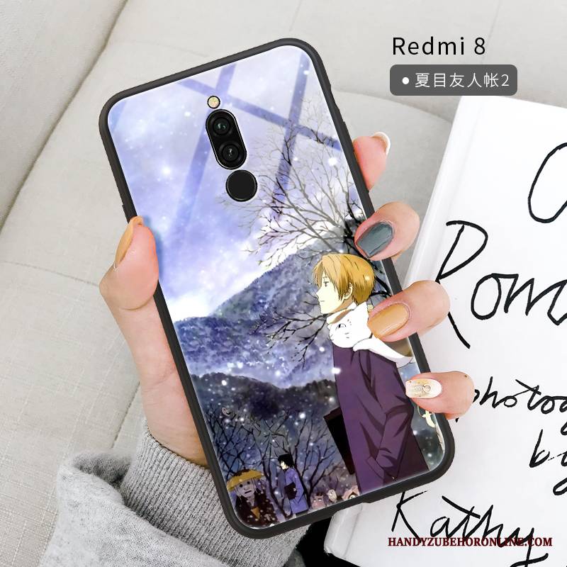 Redmi 8 Futerał Mały Lustro Anti-fall Zielony Kreskówka Czerwony Wspornik