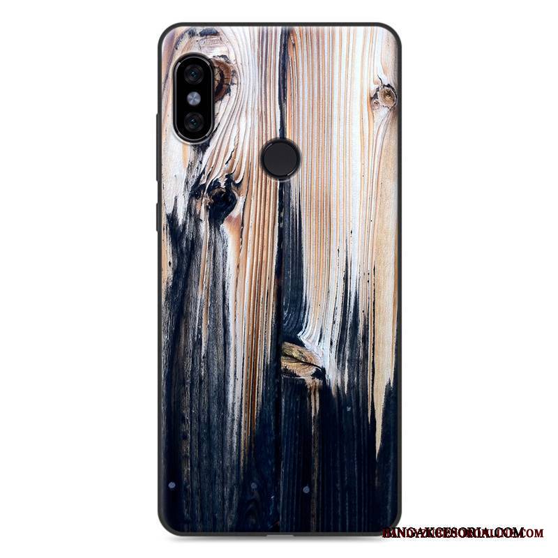 Redmi Note 5 Futerał Kolor Drewno Czerwony Anti-fall Ochraniacz Vintage Etui