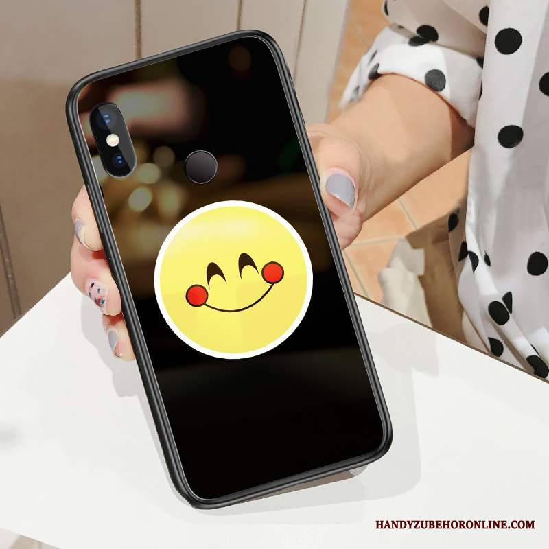 Redmi Note 6 Pro Futerał Etui Na Telefon Czarny Szkło Hartowane Mały Smile Czerwony