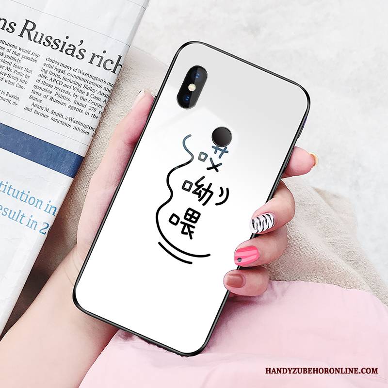 Redmi Note 6 Pro Futerał Szkło Ochraniacz Tendencja Etui Czerwony Etui Na Telefon