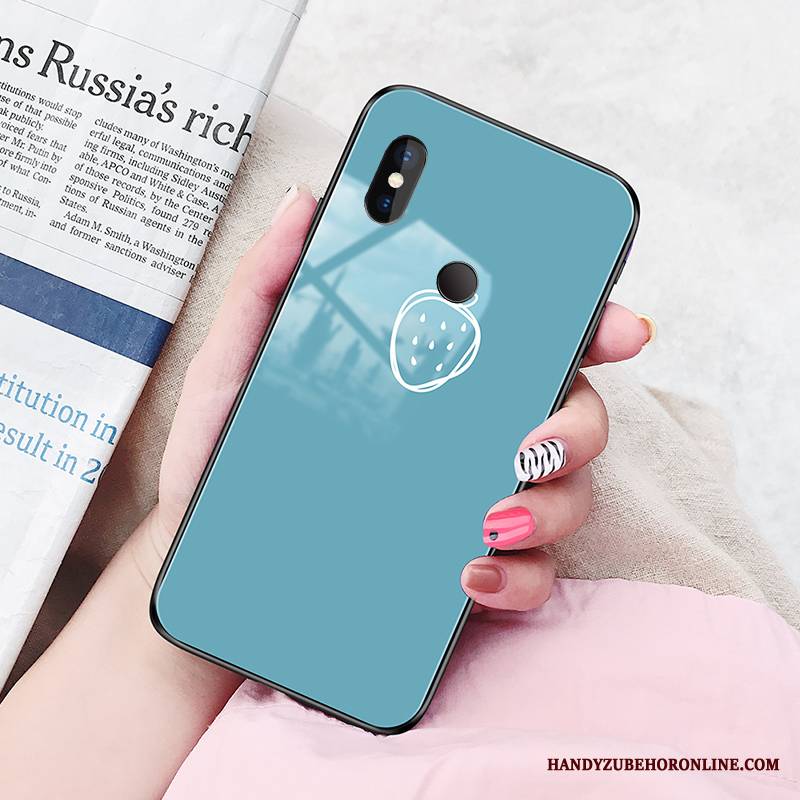 Redmi Note 6 Pro Futerał Szkło Ochraniacz Tendencja Etui Czerwony Etui Na Telefon