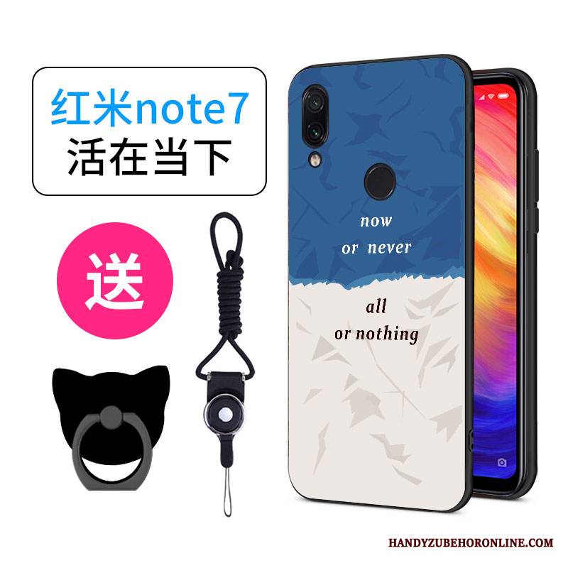 Redmi Note 7 Futerał Kreatywne Mały Kreskówka Silikonowe Anti-fall Etui Etui Na Telefon