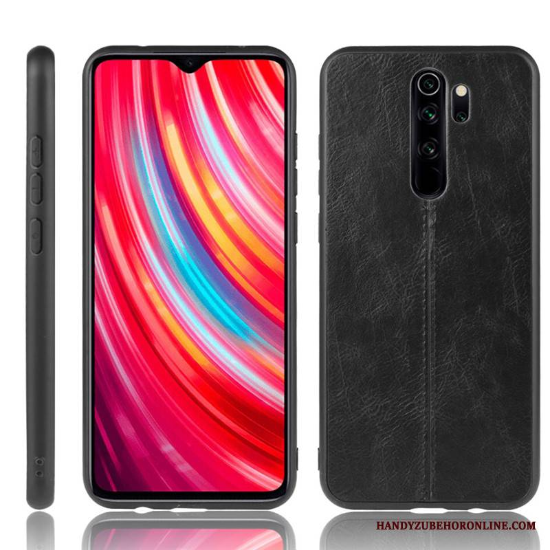 Redmi Note 8 Pro Futerał Etui Na Telefon Ochraniacz Czarny Trudno Mały Czerwony Skóra