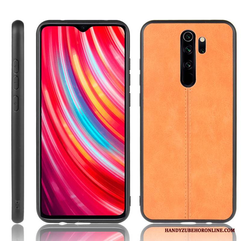 Redmi Note 8 Pro Futerał Etui Na Telefon Ochraniacz Czarny Trudno Mały Czerwony Skóra