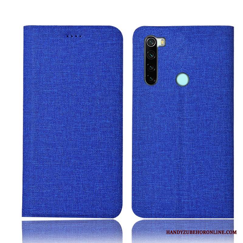 Redmi Note 8 Pro Futerał Niebieski Ochraniacz Mały Bawełna I Len Obudowa Etui Na Telefon All Inclusive