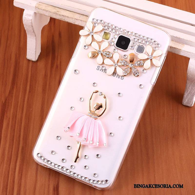 Samsung Galaxy A3 2015 Rhinestone Ochraniacz Futerał Etui Anti-fall Trudno Etui Na Telefon