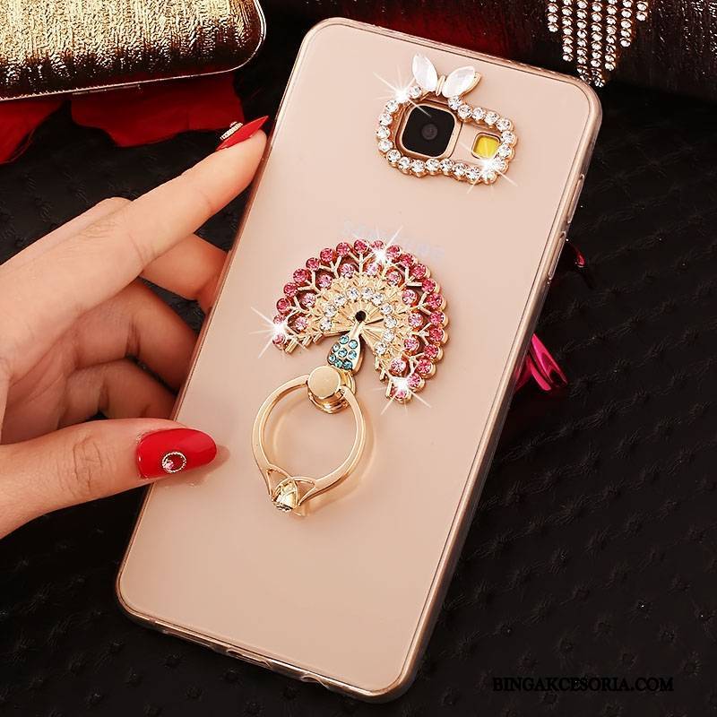 Samsung Galaxy A3 2016 Gwiazda Ring Rhinestone Etui Miękki Silikonowe Futerał