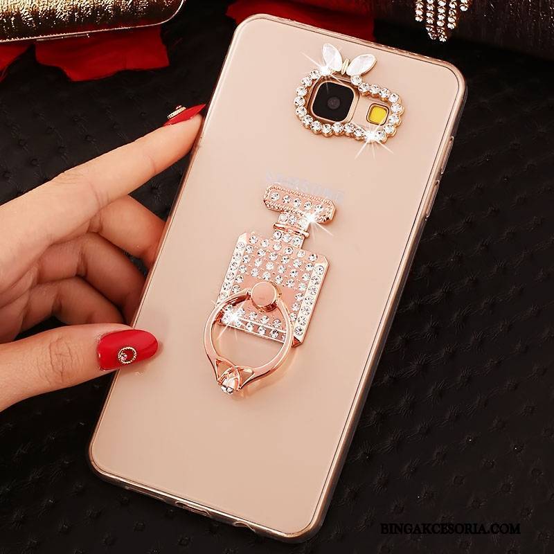 Samsung Galaxy A3 2016 Gwiazda Ring Rhinestone Etui Miękki Silikonowe Futerał