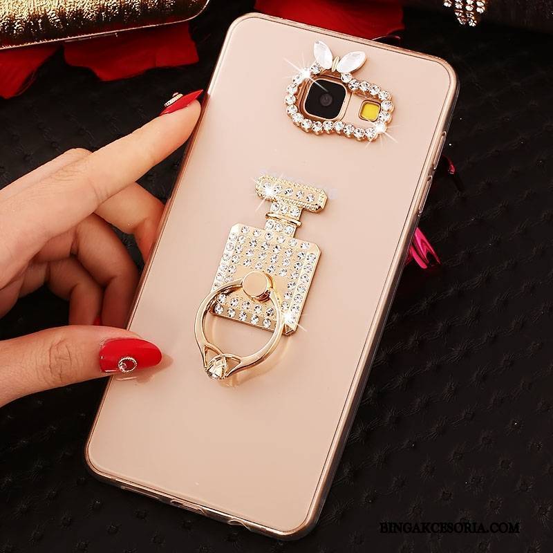 Samsung Galaxy A3 2016 Gwiazda Ring Rhinestone Etui Miękki Silikonowe Futerał