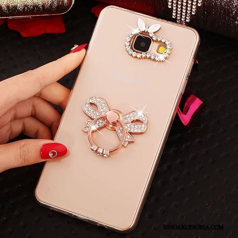 Samsung Galaxy A3 2016 Gwiazda Ring Rhinestone Etui Miękki Silikonowe Futerał