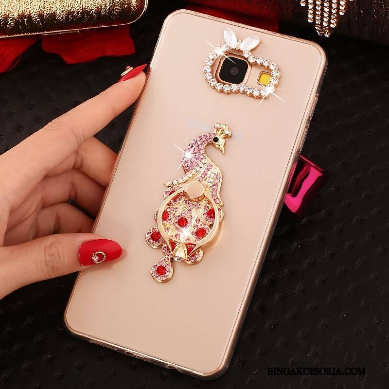 Samsung Galaxy A3 2016 Gwiazda Ring Rhinestone Etui Miękki Silikonowe Futerał